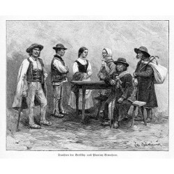 "Trachten der Beskidy und PioninyBewohner."