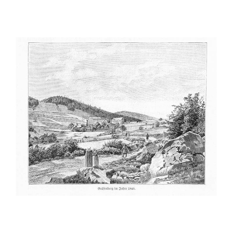"Gräfenberg im Jahre 1840." / Jesenik, Lázně Jeseník