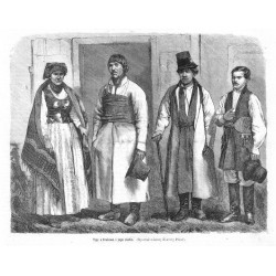 "Typy z Krakowa i jego okolic. (Rysował z natury Ksawery Pillati)."