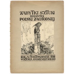 Figura przydróżna we wsi (Ołobok, powiat ostrowski) z napisem wyciętym u dołu: "Fąndator Szymon Bogay r. 1840" / "FIGURA PRZYDRÓ