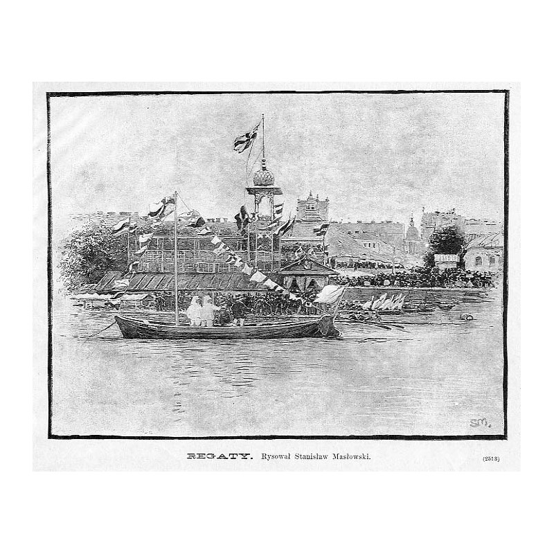 "REGATY. Rysował Stanisław Masłowski. (2513)"