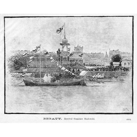 "REGATY. Rysował Stanisław Masłowski. (2513)"