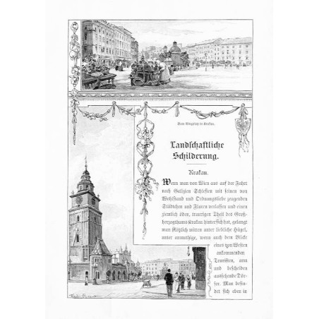 "Vom Ringplatz in Krakau."