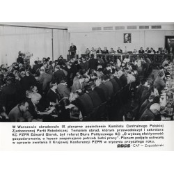 "W Warszawie obradowało IX plenarne posiedzenie Komitetu Centralnego Polskiej Zjednoczonej Partii Robotniczej [...] KAW-CAF - Za