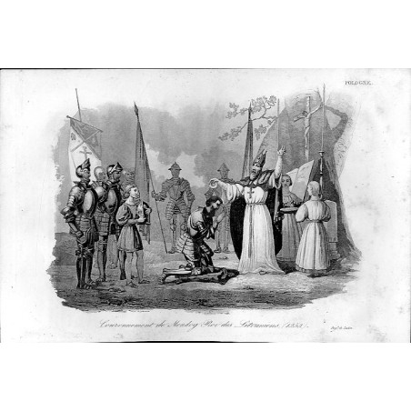 "Couronnement de Mendog Roi des Litvaniens. (1252)."