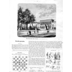 "Plac Prato della Valle w Padwie. Rysował z natury Antoni Zaleski. 364"