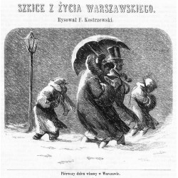 "Piérwszy dzień wiosny w Warszawie."