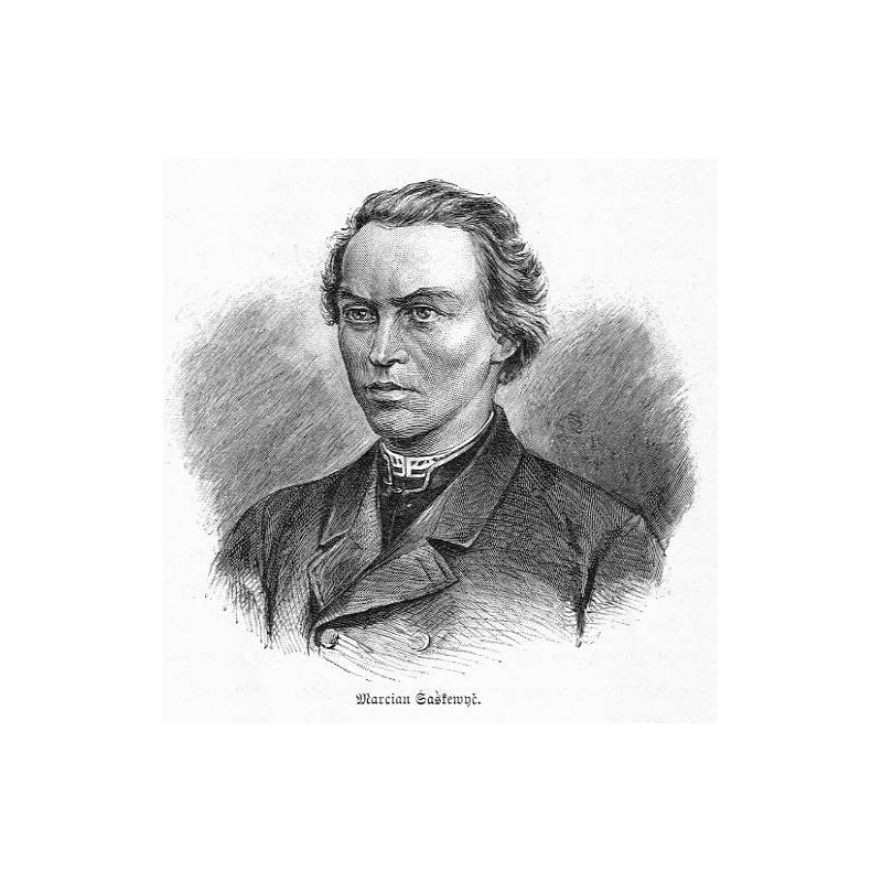 "Marcian Šaškewyč." / "Marcian Šaškewyč nach einer Autotypie in der Gesellschaft Proświta zu Lemberg, von demselben" ("von Wilh