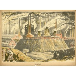 "Górny Śląsk" / "IX Górny Śląsk - Huty i kopalnie pod Świętochłowicami. Rys. na kamieniu Jan Wroniecki - Poznań."