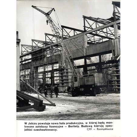 "W Jelczu powstaje nowa hala produkcyjna, w której będą montowane autobusy licencyjne - Berliety. Budową kierują specjaliści cze