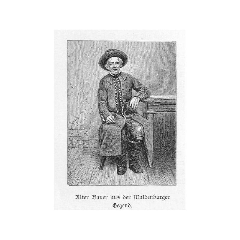 "Alter Bauer aus der Waldenburger Gegend."