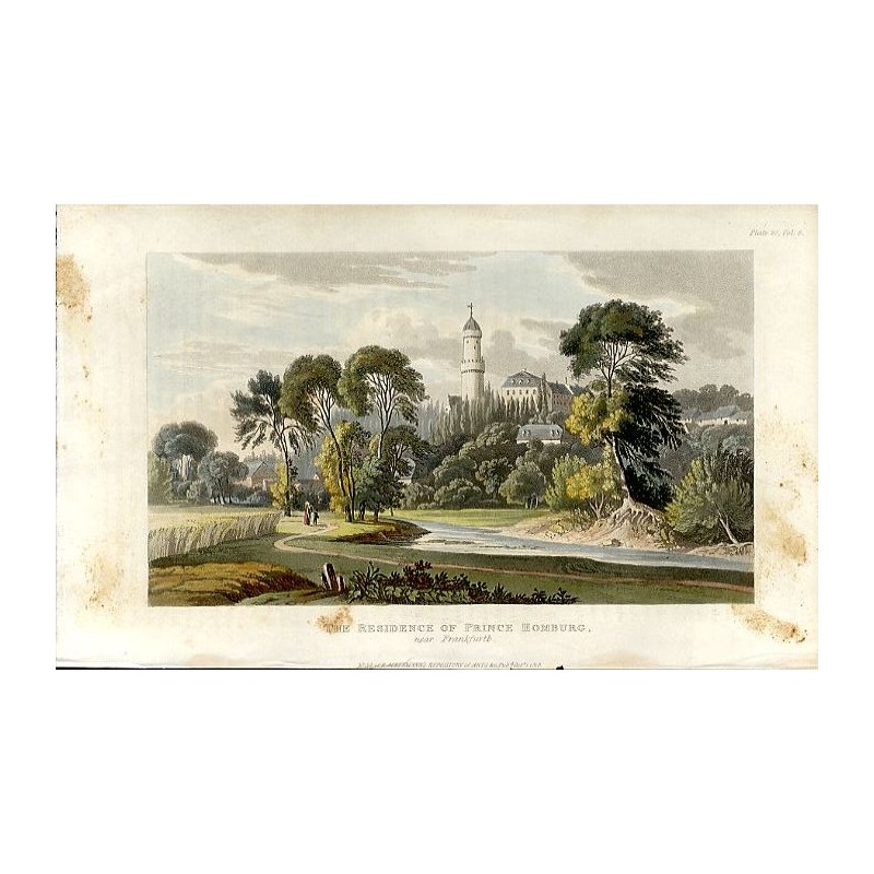 The Residence of Prince Homburg, near Frankfurth / "THE RESIDENCE OF PRINCE HOMBURG, near Frankfurth."