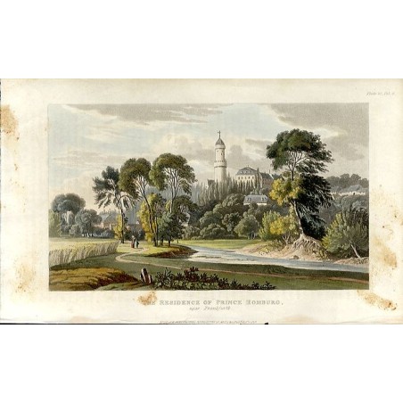The Residence of Prince Homburg, near Frankfurth / "THE RESIDENCE OF PRINCE HOMBURG, near Frankfurth."