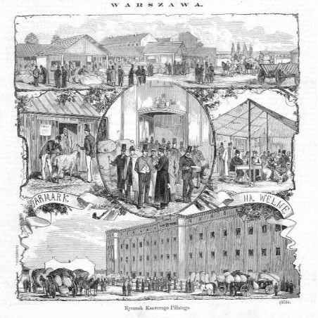 Warszawa. Jarmark na wełnę / "WARSZAWA. JARMARK NA WEŁNĘ. Rysował Ksawery Pillati. (3724)"