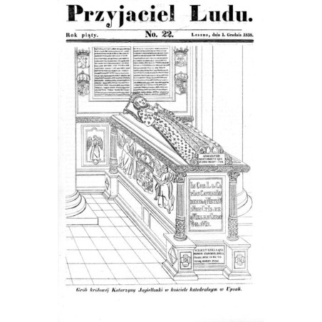 "Grób królowéj Katarzyny Jagiellonki w kościele katedralnym w Upsali."