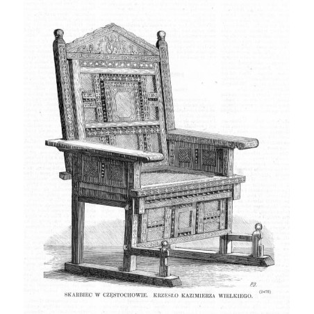 Skarbiec w Częstochowie. Krzesło Kazimierza Wielkiego / "SKARBIEC W CZĘSTOCHOWIE. KRZESŁO KAZIMIERZA WIELKIEGO (2475)"