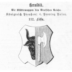 "Heraldik. Die Städtwappen des Deutschen Reichs. Königreich Preußen: 6. Provinz Posen. 112. Lissa."
