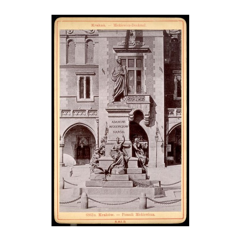 "6863a. Kraków. - Pomnik Mickiewicza. Krakau. - Mickiewicz-Denkmal."