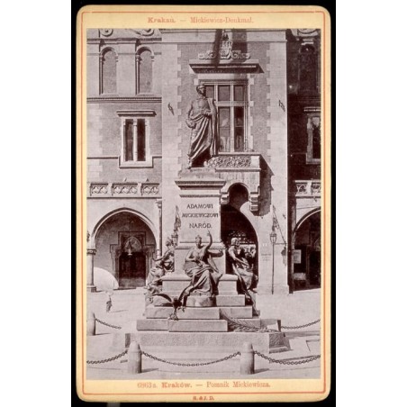 "6863a. Kraków. - Pomnik Mickiewicza. Krakau. - Mickiewicz-Denkmal."