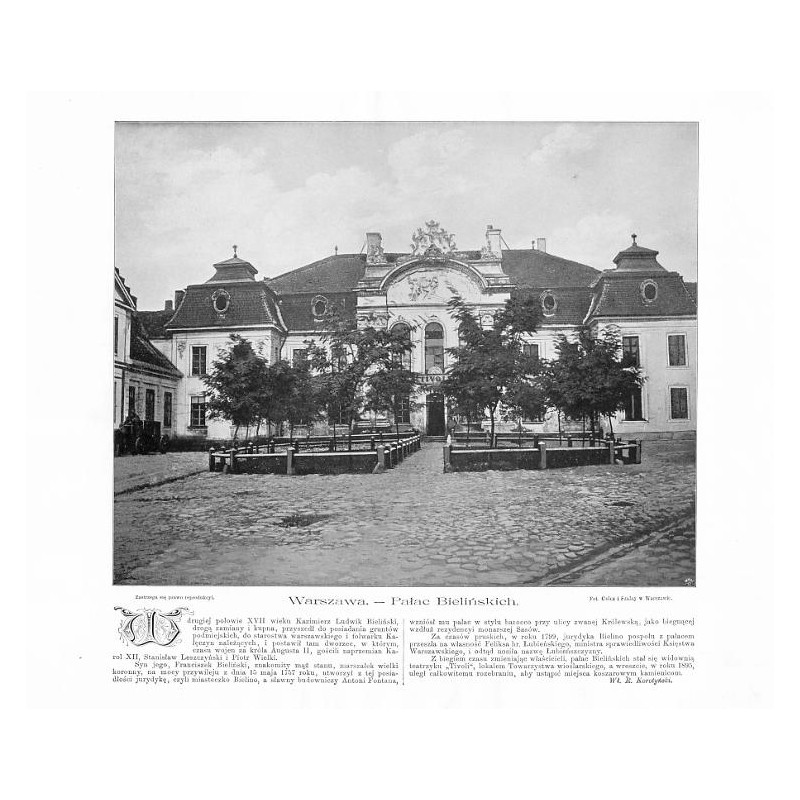 "Warszawa. - Pałac Bielińskich."