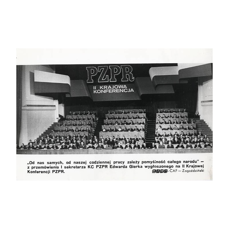 "[...] na II Krajowej Konferencji PZPR. KAW-CAF - Zagoździński"