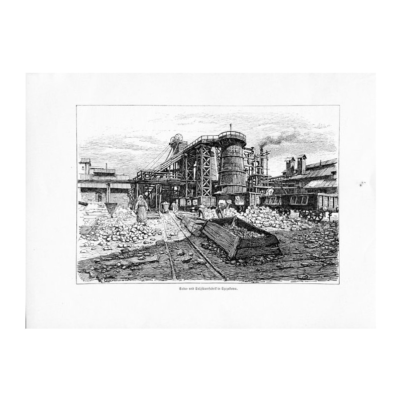 "Soda und Salzsäuerfabrik in Szczakowa."