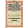 Łódzkie Towarzystwo Elektryczne S.A. Akcja 500 franków Bruksela 31.12.1927 / "SOCIÉTÉ GÉNÉRALE D'EXPLOITATIONS ELECTRIQUES DE LO