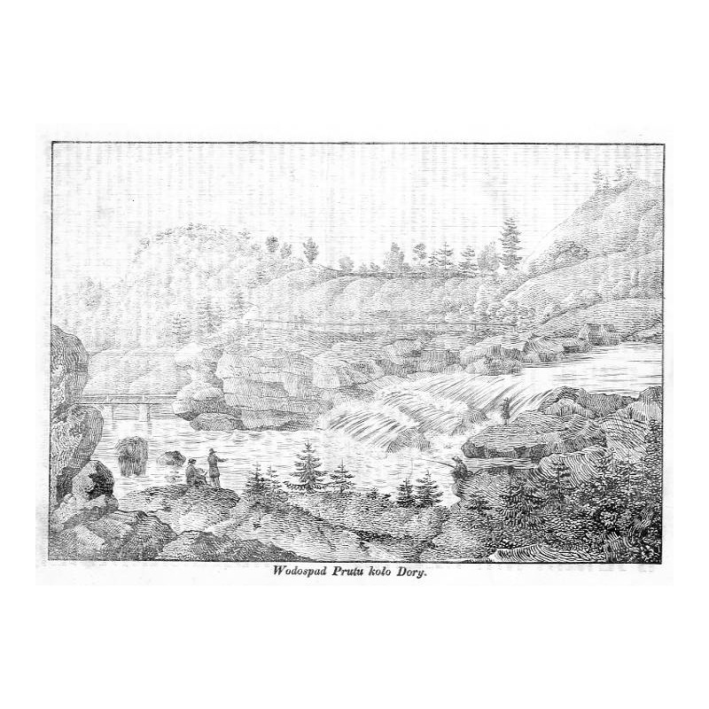 "Wodospad Prutu koło Dory."