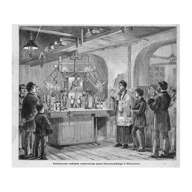 "Poświęcenie zakładu stolarskiego pana Gaszczyńskiego w Warszawie. 71"
