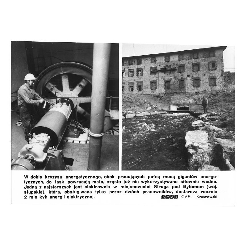 "[...] elektrownia w miejscowości Struga pod Bytomem [!] (woj. słupskie) [...] KAW-CAF - Kraszewski"