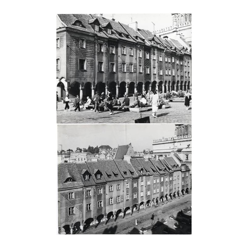 Poznań. Stary Rynek z kamienicami budników