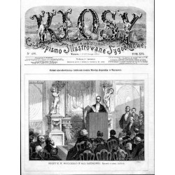 Odczyt K. W. Wójcickiego w sali ratuszowej / "ODCZYT K. W. WÓJCICKIEGO W SALI RATUSZOWÉJ. Rysował z natury Andriolli. (2390)"