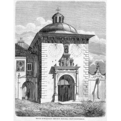 Częstochowa. Jasna Góra / [1] Widok zewnętrzny kruchty kościoła częstochowskiego [2] Dawny arsenał w Częstochowie [3] Zegar as