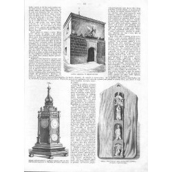 Częstochowa. Jasna Góra / [1] Widok zewnętrzny kruchty kościoła częstochowskiego [2] Dawny arsenał w Częstochowie [3] Zegar as