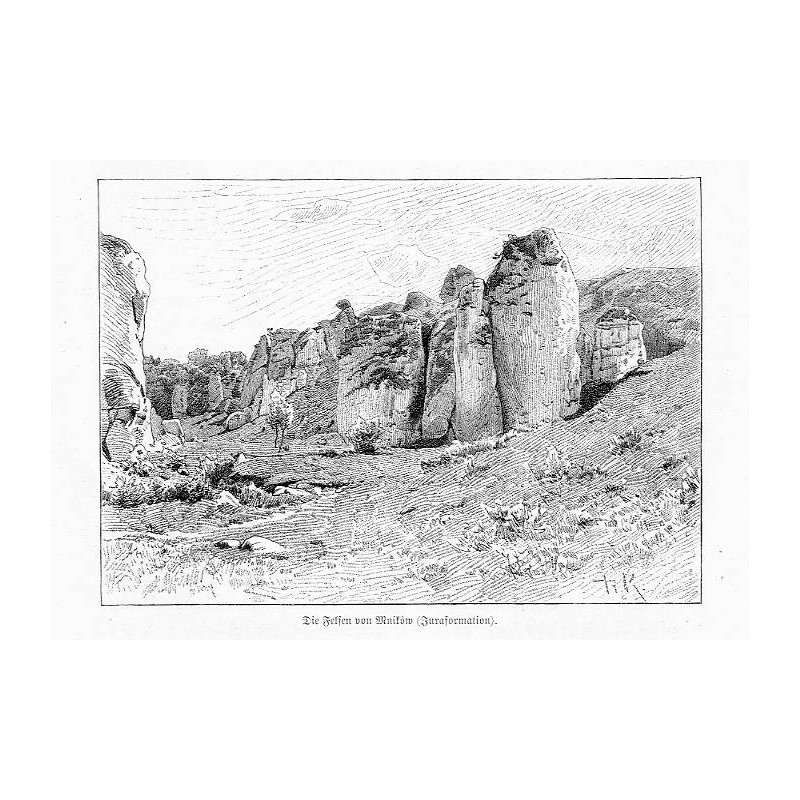 "Die Felsen von Mników (Juraformation)."