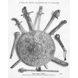 "Tarcza, szable i buławy. Zabytki uzbrojenia ze zbiorów Ordynacyi hr. Krasińskich w Warszawie. (6075)"