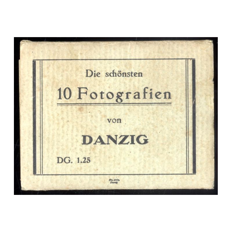 "Die schönsten 10 Fotografien von Danzig. DG. 1.25 [...] [1] Danzig, Langfuhr, Marktplatz. [2] Danzig, Blick von St. Marien. [3]