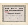 Czernitzer Steinkohlen-Bergbau Aktiengesellschaft zu Breslau. Aktie 1000 Mark. Breslau / Wrocław April 1914