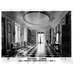 Warszawa. Łazienki Sala Obiadów Czwartkowych - XVIII w. / "WARSZAWA. ŁAZIENKI SALA OBIADÓW CZWARTKOWYCH - XVIII w. Fot. CAF"
