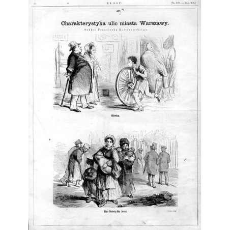 "Charakterystyka ulic miasta Warszawy. Szkice Franciszka Kostrzewskiego. Chłodna. Plac Dzieciątka Jezus. (1783-84)"