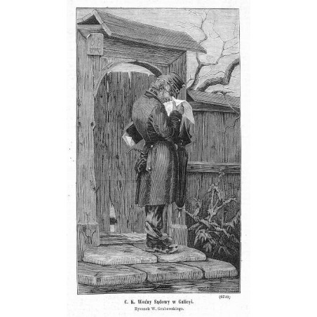 "C. K. Woźny Sądowy w Galicyi. Rysunek W. Grabowskiego. (6740)"