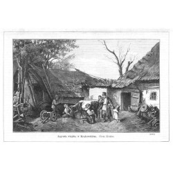 "Zagroda wiejska w Krakowskiém. Obraz Kotsisa. (3060)"