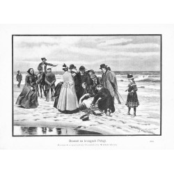 "Dramat na brzegach Połągi. Rysunek oryginalny Stanisława Witkiewicza. (1698)"