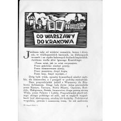 "1. Nagłówek dekoracyjny" / "OD WARSZAWY DO KRAKOWA"