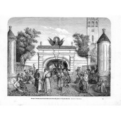 "Druga brama przed kościołem na Jasnéj górze w Częstochowie. Rysunek A. Głębockiego. 288"