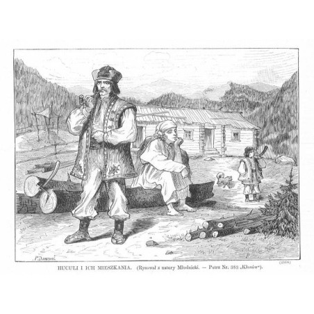 Huculi i ich mieszkania (Rysował z natury Młodnicki) (2316) / "HUCULI I ICH MIESZKANIA. (Rysował z natury Młodnicki) [...]. (231