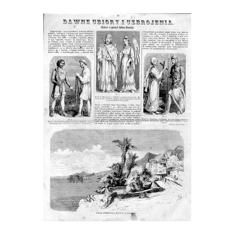 "DAWNE UBIORY I UZBROJENIA. (Zebrał i rysował Juliusz Kossak)."