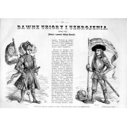 "DAWNE UBIORY I UZBROJENIA. (Zebrał i rysował Juliusz Kossak)."