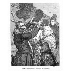"U czapnika. Szkic z jarmarku w Galicyi przez W. Grabowskiego. (6049)"