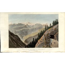 View of the Gallery of Schalbet, from the Italian side / "VIEW of the GALLERY of SCHALBET, from the Italian side."